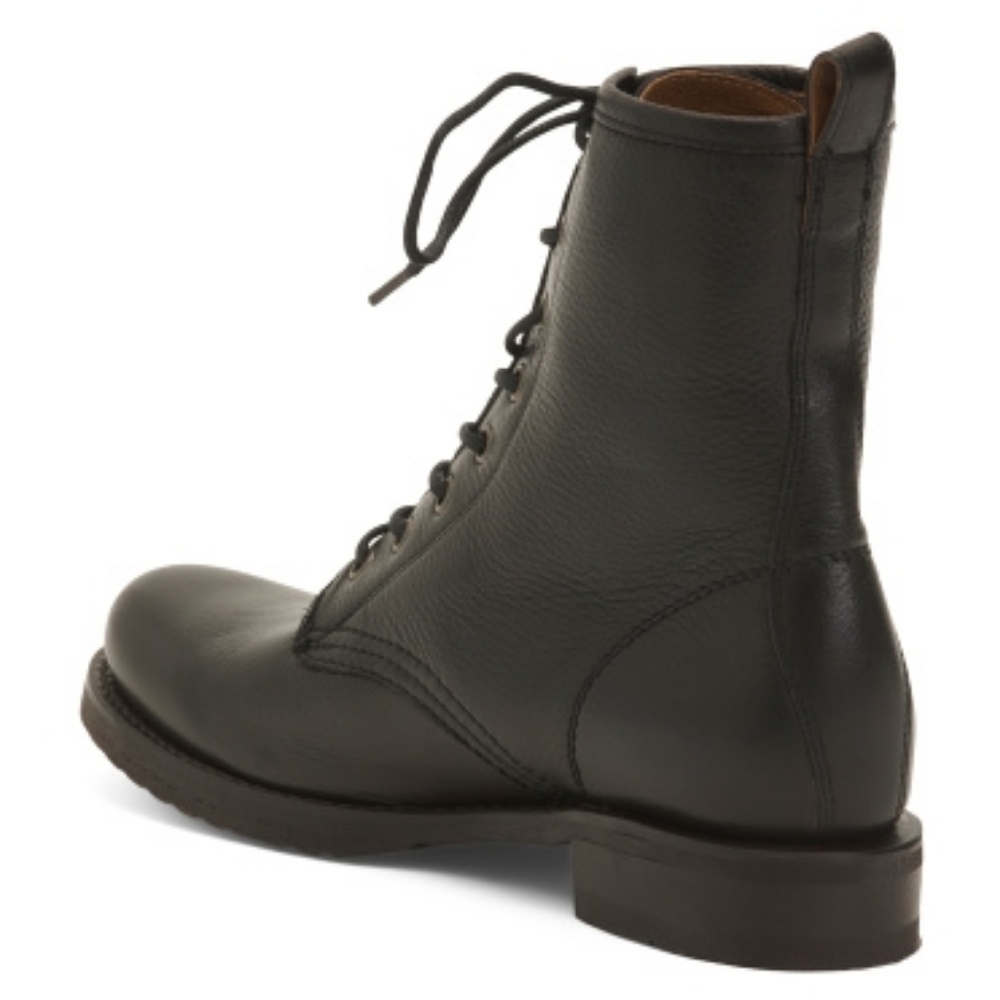 Frye Veronica Women's Combat Lace-Up Black Boots. Size 7.5. - Picture 2 of 7